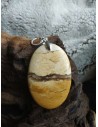 pendentif bi color en jaspe Maligano • La Bijouterie Minérale