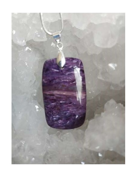 rectangle de charoite • Sister's Gemmes