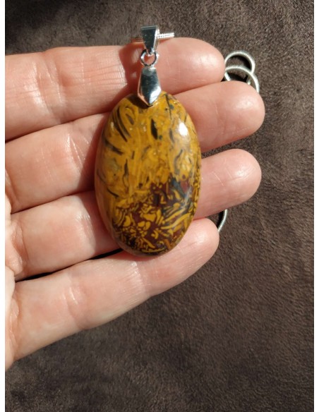 pendentif en jaspe mariam • Sister's Gemmes