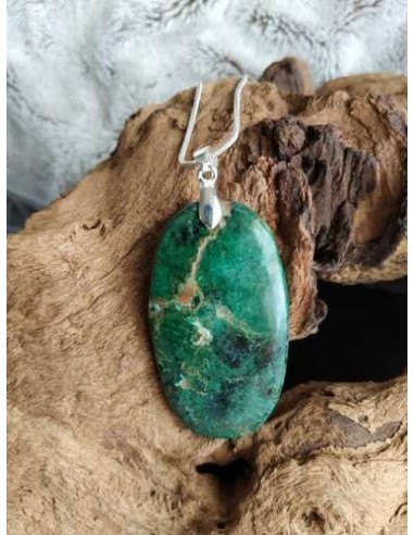 belle chrysoprase en pendentif • Sister's Gemmes