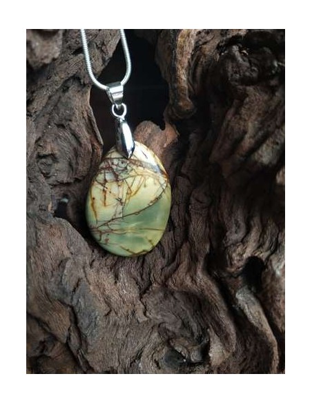 Pendentif Jaspe Cherry Creek de La Bijouterie Minérale