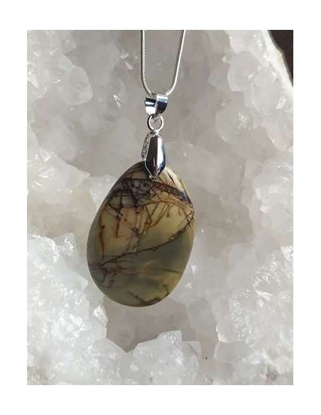 Grand cabochon de Jaspe Cherry Creek - La Bijouterie minérale