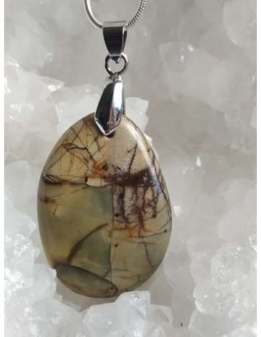 pendentif en jaspe Cherrycreek - La Bijouterie minérale