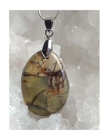 pendentif en jaspe Cherrycreek - La Bijouterie minérale
