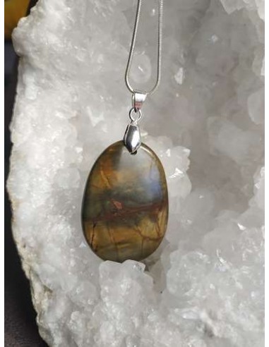 jaspe américain Cherry creek sous pendentif