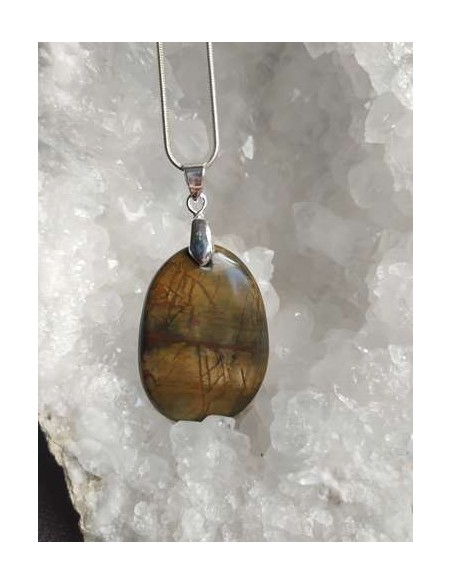 pendentif grand en jaspe Cherry Creek