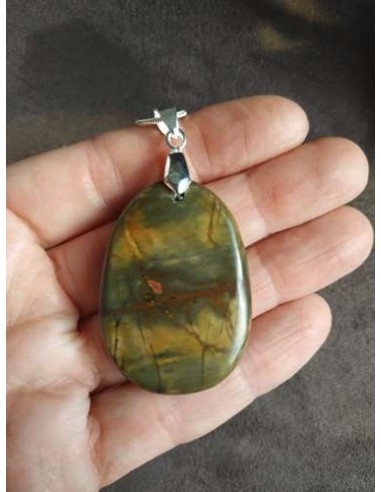 Grand pendentif en jaspe Cherry Creek