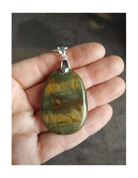 Grand pendentif en jaspe Cherry Creek