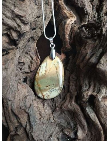 superbe pendentif en jaspe Cherry Creek