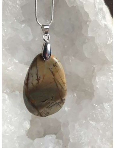 Original pendentif en jaspe cherry creek