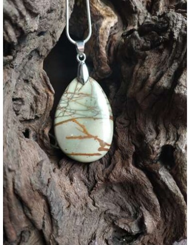 Pendentif Jaspe Cherry Creek par la Bijouterie Minérale