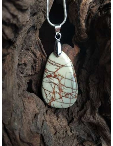 pendentif pierre naturelle de Cherry Creek par la Bijouterie Minérale