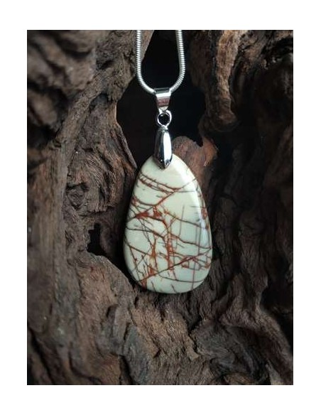 pendentif pierre naturelle de Cherry Creek par la Bijouterie Minérale