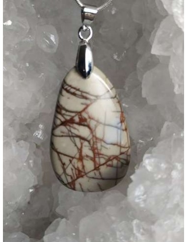 pendentif en jaspe Cherry Creek par la Bijouterie Minérale