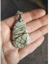 pendentif pierre naturelle de jaspe Cherry Creek par la Bijouterie Minérale