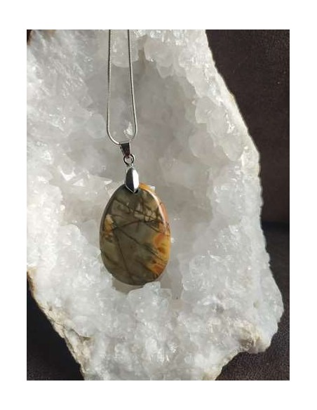 pendentif en cherry creek jasper • Sister's Gemmes