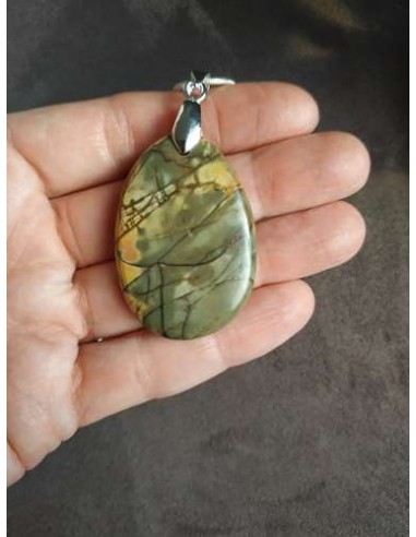 pendentif en jaspe Cherry creek • Sister's Gemmes