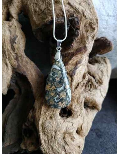 Pendentif en Jaspe peau de léopard par La Bijouterie Minérale
