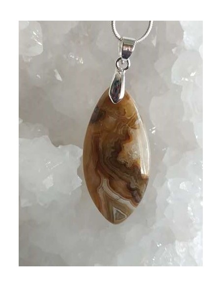 Pendentif en Agate Crazy Lace de La Bijouterie Minérale