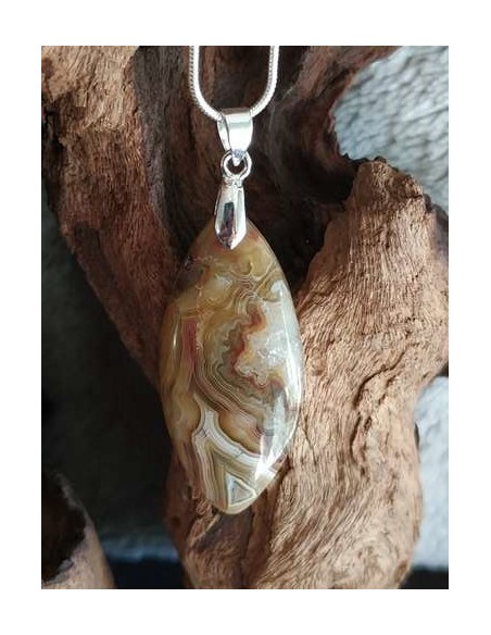 Pendentif en Agate Crazy Lace