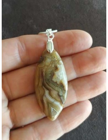 Pendentif en Agate Crazy Lace de La Bijouterie Minérale