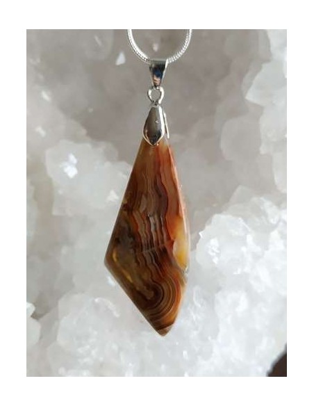 Pendentif en Agate Crazy Lace de La Bijouterie Minérale