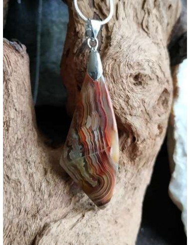 Pendentif en Agate Crazy Lace de La Bijouterie Minérale