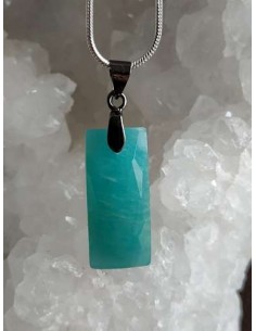 Pendentif en Amazonite facettée 2