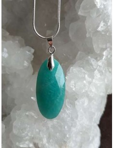 Pendentif en Amazonite facettée 2
