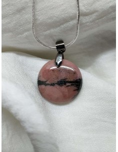 Pendentif en rhodonite 2