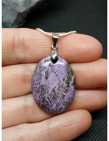 Pendentif en Purpurite de La Bijouterie Minérale