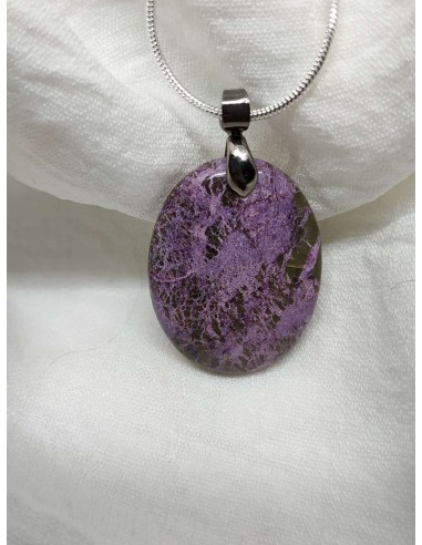 Pendentif en Purpurite de La Bijouterie Minérale