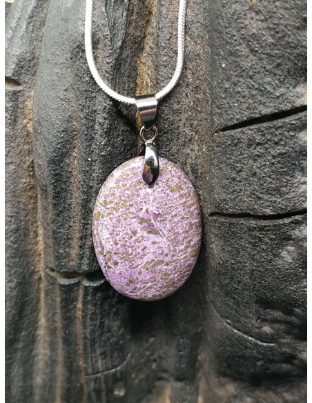 Pendentif en Purpurite de La Bijouterie Minérale
