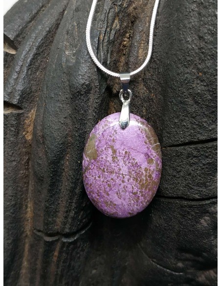Pendentif en Purpurite de La Bijouterie Minérale