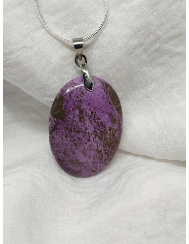 Pendentif en Purpurite de La Bijouterie Minérale