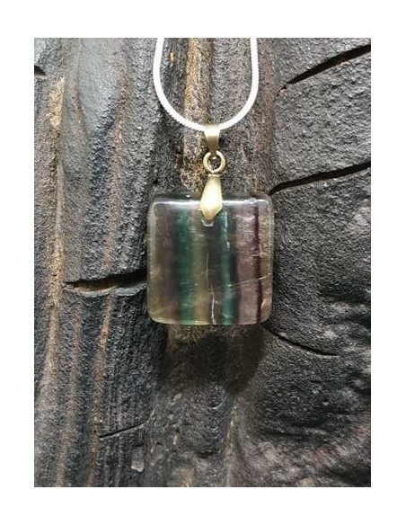 Pendentif Fluorine multicolore de La Bijouterie Minérale