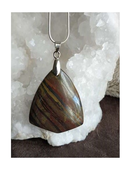 Pendentif oeil de fer forme de coeur