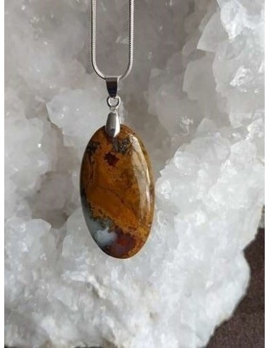 Pendentif Agate Marocaine par La Bijouterie Minérale