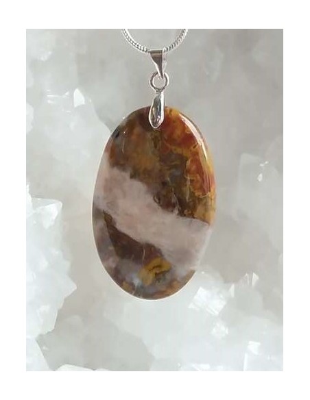 Pendentif Agate Marocaine par La Bijouterie Minérale