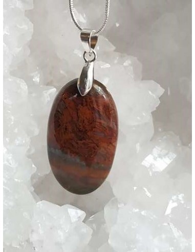 Pendentif Agate Marocaine par La Bijouterie Minérale