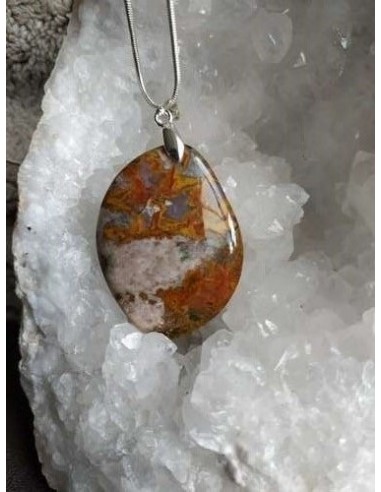 Pendentif Agate Marocaine par La Bijouterie Minérale