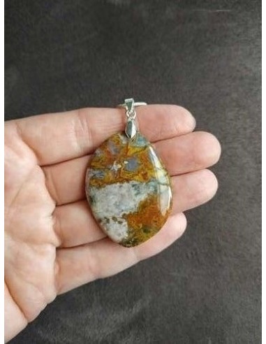 Pendentif Agate Marocaine par La Bijouterie Minérale