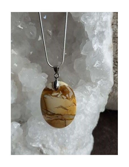Pendentif Jaspe Maligano par La Bijouterie Minérale