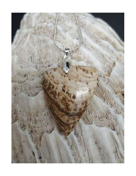 Pendentif Aragonite du Pérou de La Bijouterie Minérale