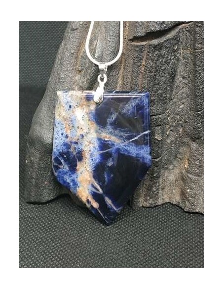 Pendentif en Sodalite de La Bijouterie Minérale
