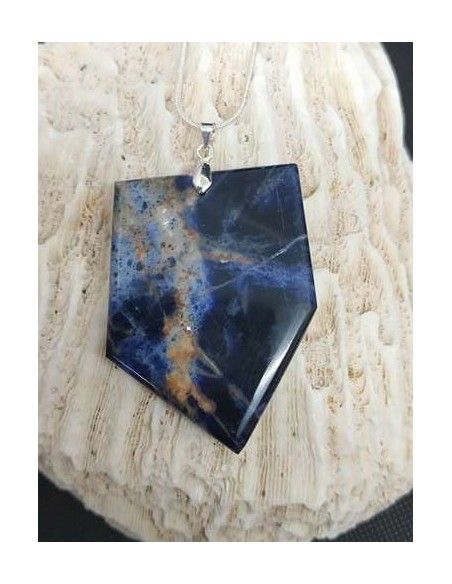 Pendentif en Sodalite de La Bijouterie Minérale