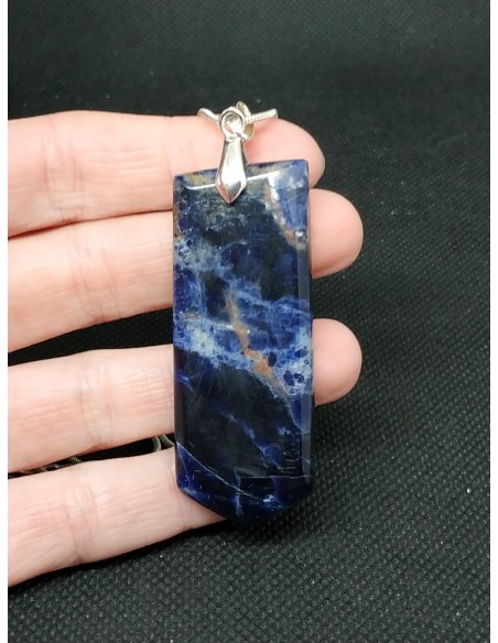 Pendentif en Sodalite de La Bijouterie Minérale
