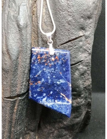 Pendentif en Sodalite de La Bijouterie Minérale
