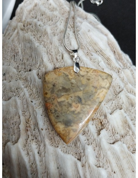 Pendentif en Agate Crazy Lace de La Bijouterie Minérale