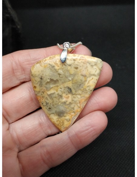 Pendentif en Agate Crazy Lace de La Bijouterie Minérale